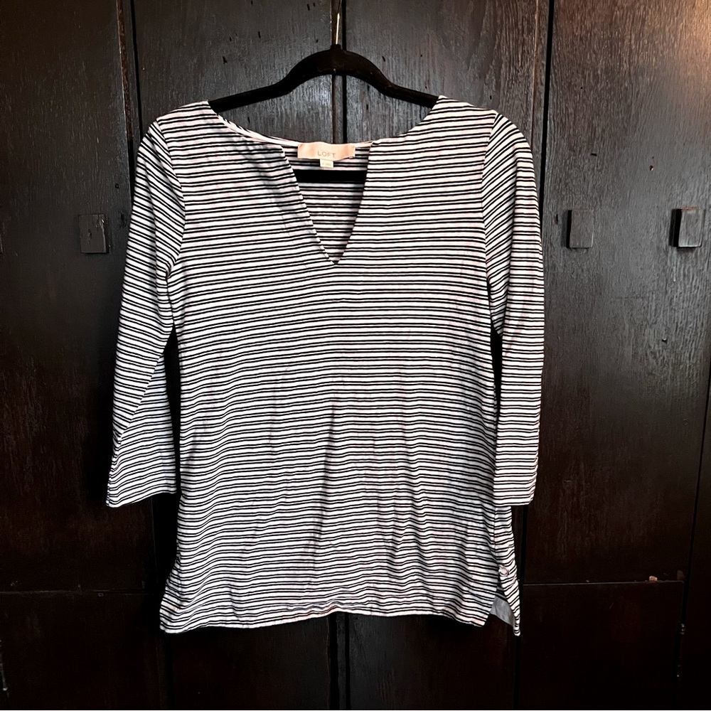 Loft - V Cut Neckline Blouse - Size S